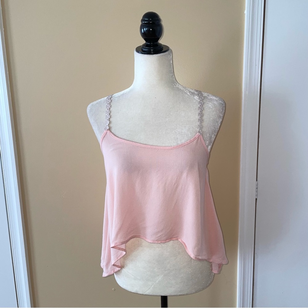 Tobi Baby Pink Crop Top - Picture 3 of 8